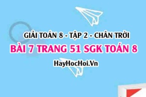 Bài 7 trang 51 Toán 8 Tập 2 Chân trời sáng tạo
